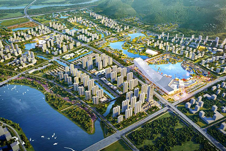 武汉甘露山文创城雪世界项目主体结构全面开工 预计2024年6月开业