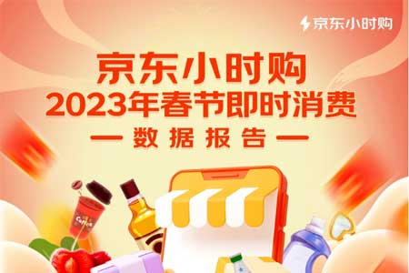京东发布《2023年春节即时消费数据报告》：京东小时购销售额同比增长90%
