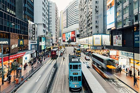 香港铜锣湾罗素街一众铺王租值下跌逾25%