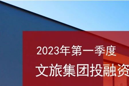 2023年第一季度文旅集团投融资分析报告：发行和通过55笔债务融资