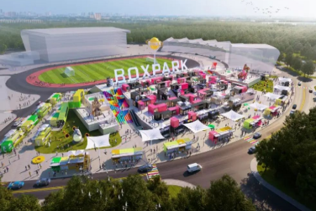 亚洲最大盒子公园BOX PARK亮相新亚洲体育城 超600个集装箱冲击商业新浪潮